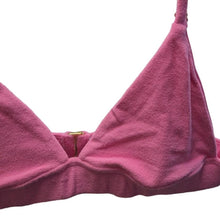Load image into Gallery viewer, FRANKIES BIKINIS Enzo Terry Bikini Bottom High Leg Pink Size M NEW RRP90
