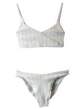 Load image into Gallery viewer, HUNZA G Virginia Nile Bikini Set Swimwear Crop Top Ribbed ONE SIZE NEW RRP155
