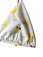 Load image into Gallery viewer, AMBRA MADDALENA Gigi Triangle Bikini Set White Lemon Print UK12 NEW RRP 145
