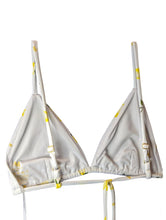 Load image into Gallery viewer, AMBRA MADDALENA Gigi Triangle Bikini Set White Lemon Print UK12 NEW RRP 145
