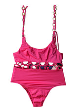 Load image into Gallery viewer, AGENT PROVOCATEUR Ashia Swimsuit Pink Cut Out One Piece UK8 NEW RRP 235
