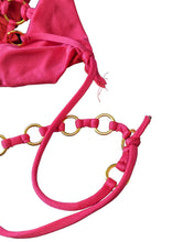 Load image into Gallery viewer, AGENT PROVOCATEUR Ashia Swimsuit Pink Cut Out One Piece UK8 NEW RRP 235
