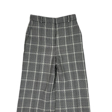 Load image into Gallery viewer, STELLA MCCARTNEY AW19 Wool Tartan Striped Trousers Black Size 38  RRP 350
