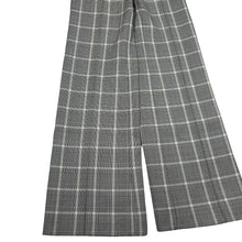 Load image into Gallery viewer, STELLA MCCARTNEY AW19 Wool Tartan Striped Trousers Black Size 38  RRP 350
