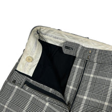 Load image into Gallery viewer, STELLA MCCARTNEY AW19 Wool Tartan Striped Trousers Black Size 38  RRP 350
