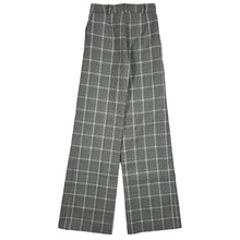 Load image into Gallery viewer, STELLA MCCARTNEY AW19 Wool Tartan Striped Trousers Black Size 38  RRP 350
