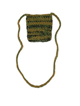 Load image into Gallery viewer, NICHOLAS DALEY Men&#39;s Green Focus 2 Crochet Shoulder Bag One Size RRP170 NEW
