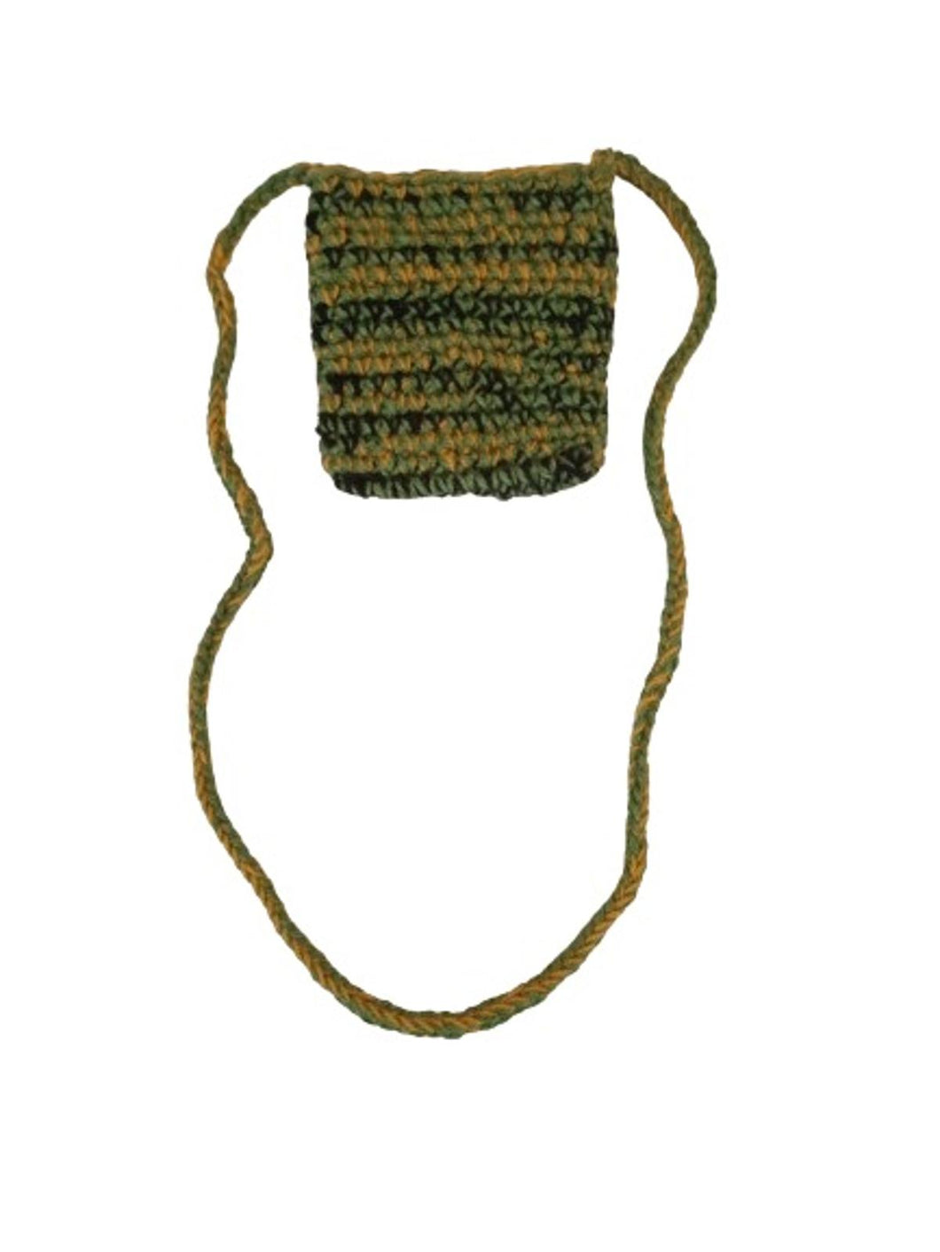 NICHOLAS DALEY Men's Green Focus 2 Crochet Shoulder Bag One Size RRP170 NEW