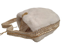 Load image into Gallery viewer, ROSANTICA Gressoney Shoulder Bag Faux Fur Crystal Crochet White NEW RRP930
