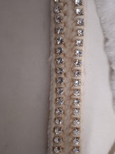 Load image into Gallery viewer, ROSANTICA Gressoney Shoulder Bag Faux Fur Crystal Crochet White NEW RRP930
