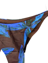 Load image into Gallery viewer, LOUISA BALLOU Multicoloured Bikini Bottoms Scoop Blue Leaf Detail M NEW RRP 80
