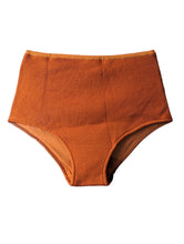 Load image into Gallery viewer, CLOE CASSANDRO Brown Bikini Bottoms Lola High Waist Knit Size S NEW RRP 160
