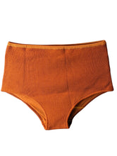 Load image into Gallery viewer, CLOE CASSANDRO Brown Bikini Bottoms Lola High Waist Knit Size S NEW RRP 160

