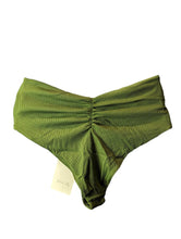 Load image into Gallery viewer, JOHANNA ORTIZ Green Bikini Bottoms Pacha Mama Bikini Knit Front XL NEW RRP 160
