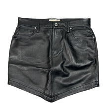 Load image into Gallery viewer, ALEXANDRE VAUTHIER Lamb Leather Black Mini Skirts Size 40 NEW RRP 1175
