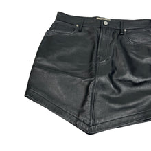 Load image into Gallery viewer, ALEXANDRE VAUTHIER Lamb Leather Black Mini Skirts Size 40 NEW RRP 1175
