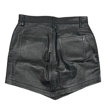 Load image into Gallery viewer, ALEXANDRE VAUTHIER Lamb Leather Black Mini Skirts Size 40 NEW RRP 1175
