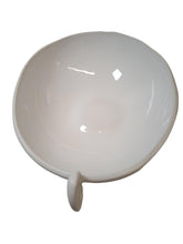 Load image into Gallery viewer, ANISSA KERMICHE White Noise Ear Bowl Earthenware Small 16 x 24 cm NEW RRP130
