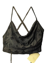 Load image into Gallery viewer, MISBHV Black Camisoles Velour Monogram Logo Strappy Ruched Size S NEW RRP 160
