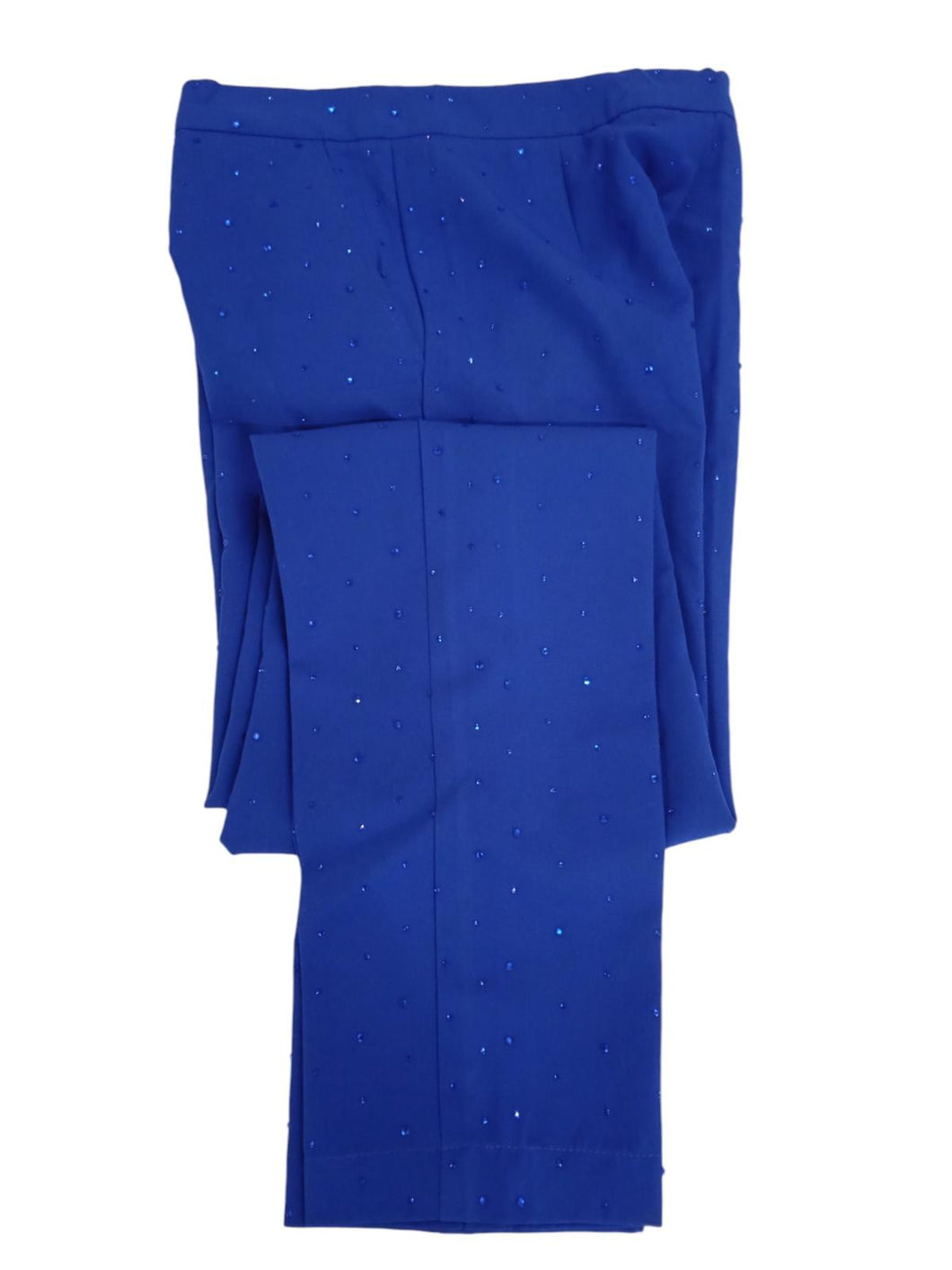 ORANGE CULTURE Mens Blue Slim Leg Jide Crystal-Embellished Trousers M RRP275 NEW