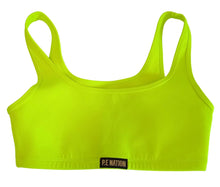 Load image into Gallery viewer, P.E .NATION Clubhouse Safety Yellow Training Sports Bra Size XS NEW RRP 75
