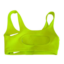 Load image into Gallery viewer, P.E .NATION Clubhouse Safety Yellow Training Sports Bra Size XS NEW RRP 75
