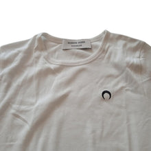 Load image into Gallery viewer, MARINE SERRE Crescent Moon Logo T-Shirt Ladies White Cotton Size M NEW RRP110
