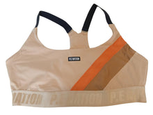 Load image into Gallery viewer, P.E NATION Comeback Sports Bra Racerback Stripe Detail Wheat 3XL NEW RRP85
