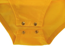 Load image into Gallery viewer, ORANGE CULTURE Men&#39;s Yellow Lemon Cutout Sleeveless Skin Bodysuit Size S NEW
