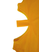 Load image into Gallery viewer, ORANGE CULTURE Men&#39;s Yellow Lemon Cutout Sleeveless Skin Bodysuit Size M NEW
