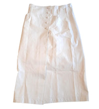 Load image into Gallery viewer, ULLA JOHNSON Sonia Midi Skirt W Belt Beige Leather Size US4 UK8 NEW RRP 1205
