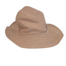 Load image into Gallery viewer, MASION MICHEL Ladies Camel Brown Straw Virgine Hat Size M NEW RRP395

