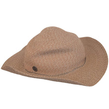 Load image into Gallery viewer, MASION MICHEL Ladies Camel Brown Straw Virgine Hat Size M NEW RRP395
