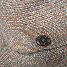 Load image into Gallery viewer, MASION MICHEL Ladies Camel Brown Straw Virgine Hat Size M NEW RRP395
