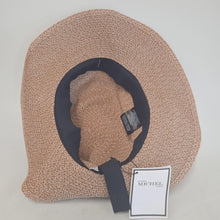 Load image into Gallery viewer, MASION MICHEL Ladies Camel Brown Straw Virgine Hat Size M NEW RRP395
