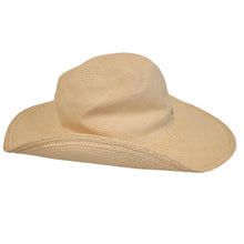 Load image into Gallery viewer, RUSLAN BAGINSKIY Ladies Beige Straw Embellished Cowboy Hat Size L NEW RRP480

