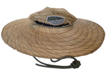 Load image into Gallery viewer, RUSLAN BAGINSKIY Logo Straw Sun Hat Fedora Wide Brim Neutral Beige S NEW RRP235
