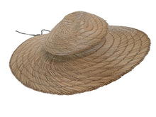 Load image into Gallery viewer, RUSLAN BAGINSKIY Logo Straw Sun Hat Fedora Wide Brim Neutral Beige S NEW RRP235
