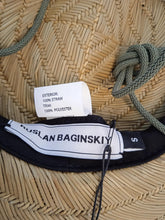 Load image into Gallery viewer, RUSLAN BAGINSKIY Logo Straw Sun Hat Fedora Wide Brim Neutral Beige S NEW RRP235
