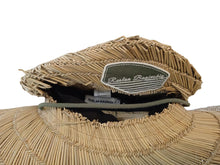 Load image into Gallery viewer, RUSLAN BAGINSKIY Logo Straw Sun Hat Fedora Wide Brim Neutral Beige S NEW RRP235
