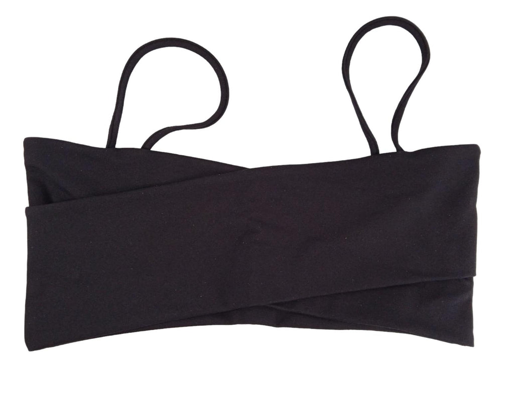 LIVE THE PROCESS Ladies Black Stretch Fit Crisscross Orion Sports Bra L NEW