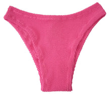 Load image into Gallery viewer, RIELLI Bikini Bottom Swimwear Crinkle High Waist fuchsia Pink M/L NEW RRP150
