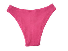 Load image into Gallery viewer, RIELLI Bikini Bottom Swimwear Crinkle High Waist fuchsia Pink M/L NEW RRP150
