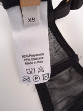 Load image into Gallery viewer, ISOCELES Spiro Bra Sheer Mesh Underwire Spiral Cup Black Size XS NEW RRP220
