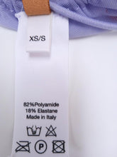 Load image into Gallery viewer, ISOSCELES Radicchio Bra Lace-Up Layered Mesh Self Tie Lilac XS/S NEW RRP170
