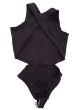 Load image into Gallery viewer, LIVE THE PROCESS Onyx Leotard Bodysuit Cut Out Open Back Black S NEW RRP145
