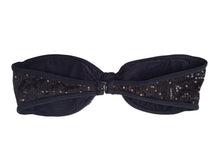 Load image into Gallery viewer, ADRIANA DEGREAS Sequinned Bikini Top Bra Strapless Bandeau Size M NEW RRP210
