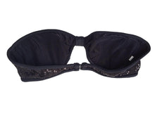 Load image into Gallery viewer, ADRIANA DEGREAS Sequinned Bikini Top Bra Strapless Bandeau Size M NEW RRP210
