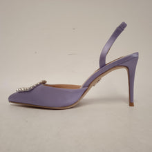 Load image into Gallery viewer, STEVE MADDEN Ladies Purple Satin Occasion Sandals Size EU37 UK4 RRP125 NEW
