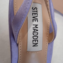 Load image into Gallery viewer, STEVE MADDEN Ladies Purple Satin Occasion Sandals Size EU37 UK4 RRP125 NEW
